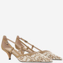 Pinko Monogram Jacquard Fabric Pumps