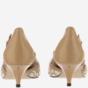 Pinko Monogram Jacquard Fabric Pumps