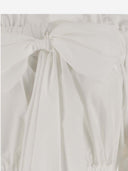 Patou Cotton Crop Top With Bow