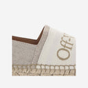 Afectores de yute de yute blanco con logotipo