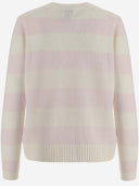 Anspielung Wolle und Kaschmir -Mischung gestreifte Strickjacke