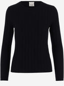 Allude Ribbed Wool Pullover