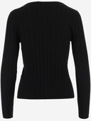 Allude Ribbed Wool Pullover
