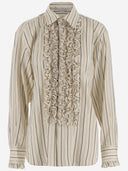 Stella Mc Cartney Silk Blend Shirt With Ruffles