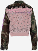 Apres Surf Cotton Crop Jacket With Logo