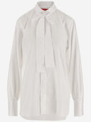 Wild Cashmere Poplin Shirt With Bow
