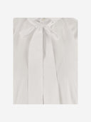 Wild Cashmere Poplin Shirt With Bow