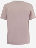Off White Stretch Cotton T Shirt With Logo