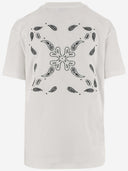 Off White Arrow Bandana Cotton T Shirt