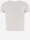 Blumarine stretch coton t-shirt avec logo