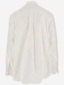 Sky High Farm Cotton Poplin Shirt With Logo