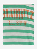 Polo Ralph Lauren Cotton T Shirt With Striped Pattern And Logo