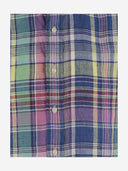 Polo Ralph Lauren Linen Shirt con modello di controllo