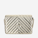 Pinko Mini Love Click Metal Chevron Bag