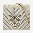 Pinko Mini Love Click Metal Chevron Bag