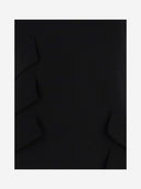 Versace lana miscela dritta minidress