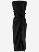 Robe de soie drapée Stephan Janson