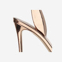 Giorgio Armani Laminated Leather Heeled Sandals