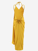 Stephan Janson Stretch Silk Draped Dress