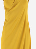 Stephan Janson Stretch Silk Draped Dress