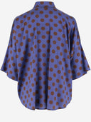 Stephan Janson Polka Dot Silk Shirt