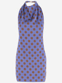 Stephan Janson Polka Dot Silk Dress