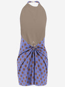 Stephan Janson Polka Dot Silk Dress