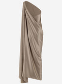 Stephan Janson Draped Satin Dress