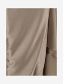 Stephan Janson Draped Satin Dress