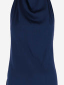 Stephan Janson Draped Stretch Silk Dress