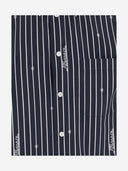 Versace Versace Nautical Stripe Pattern Cotton Shirt