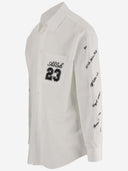 Off White Cotton Shirt With Logo