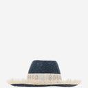 Ferruccio Vecchi Stroh und Viskose -Mischhut mit Stickerei