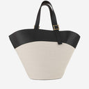Mcm Cotton Canvas And Leather Himmel Shoulder Bag