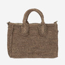 Ibeliv Raffia Bag With Leather Details