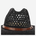 Cappello ibeliv rafia con cinturino in pelle