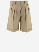 Pantaloni corti di cotone aspesi e lino