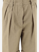 Pantaloni corti di cotone aspesi e lino