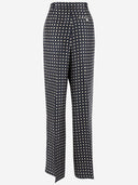 Polo Ralph Lauren Silk Pants With Geometric Pattern
