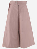 Partow lang læder nederdel