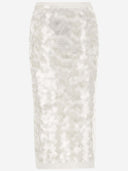 N°21 Sequined Cotton Skirt