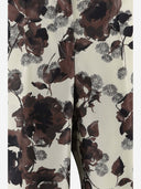Pantalon de soie Alberto Biani avec motif floral