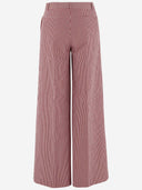 Ql2 Donna Cotton Blend Palazzo Pants