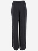 Michael Kors Ruched Metallic Georgette Pants