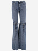 Des jeans évasés de Coperni en denim de coton