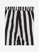Patou Cotton Shorts With Striped Pattern