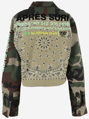 Apres Surf Cotton Crop Jacket With Logo