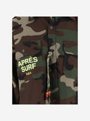 Apres Surf Cotton Crop Jacket With Logo