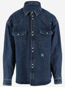 Palm Angels Giacca in denim con logo