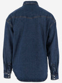 Palm Angels Giacca in denim con logo
